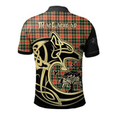 MacLachlan Hunting Modern Tartan Polo Shirt Viking Wolf